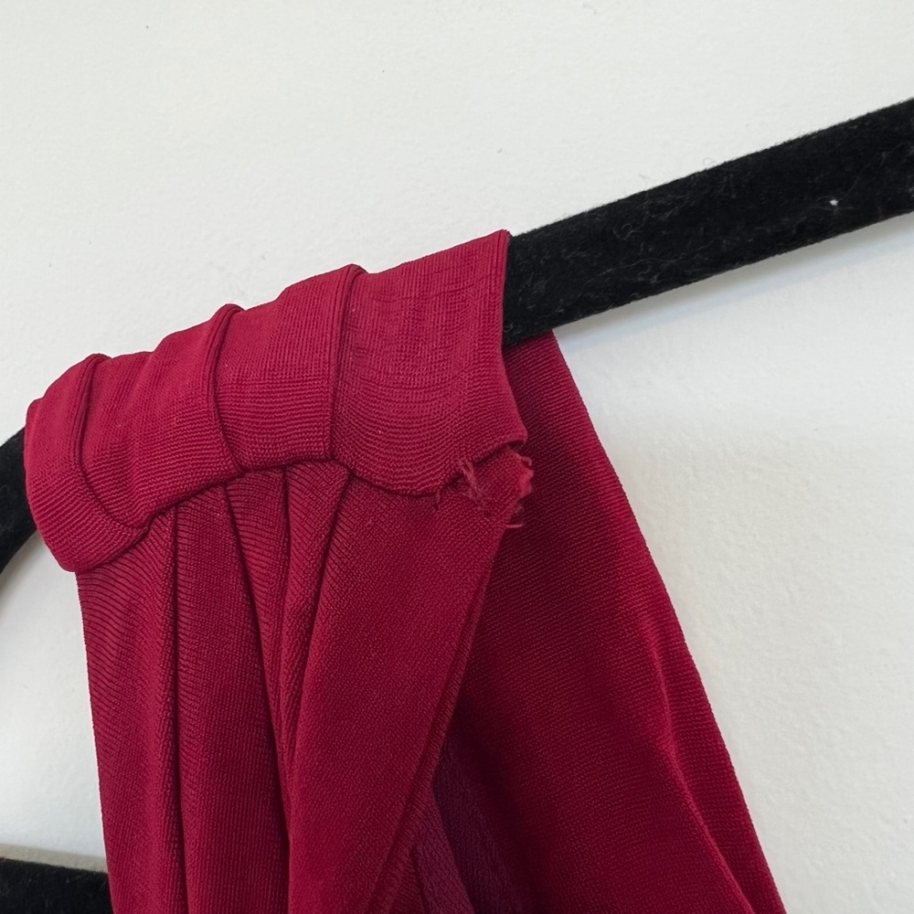 Vintage Peep Rockabilly Pinup‎ Glamour Slinky Cowl Neck Maxi Dress - Picture 4 of 10